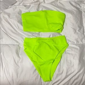 High waisted bikini set